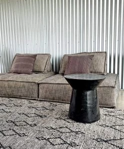 Miss Amara All Rugs Ebba Black And Cream Tribal Rug