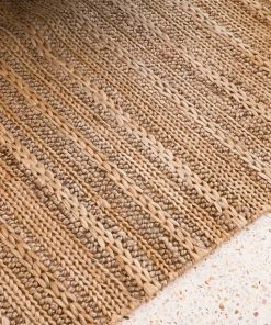 Miss Amara Eboni Chunky Braided Jute And Cotton Rug All Rugs