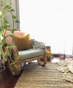 Miss Amara Eboni Chunky Braided Jute And Cotton Rug All Rugs