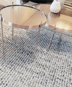 Miss Amara All Rugs Vaasa Grey Felted Wool Hand-Knotted Rug