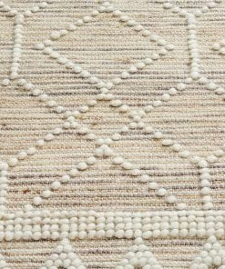 Miss Amara Edita Taupe Tribal Pattern Wool And Hemp Flatweave Rug All Rugs