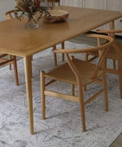 Miss Amara Elania Grey And Blue Traditional Distressed Medallion Rug