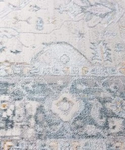 Miss Amara All Rugs Eleanor Cream Blue And Tan Traditional Rug