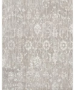 Miss Amara All Rugs Eliana Grey Ivory And Cream Traditional Floral Rug