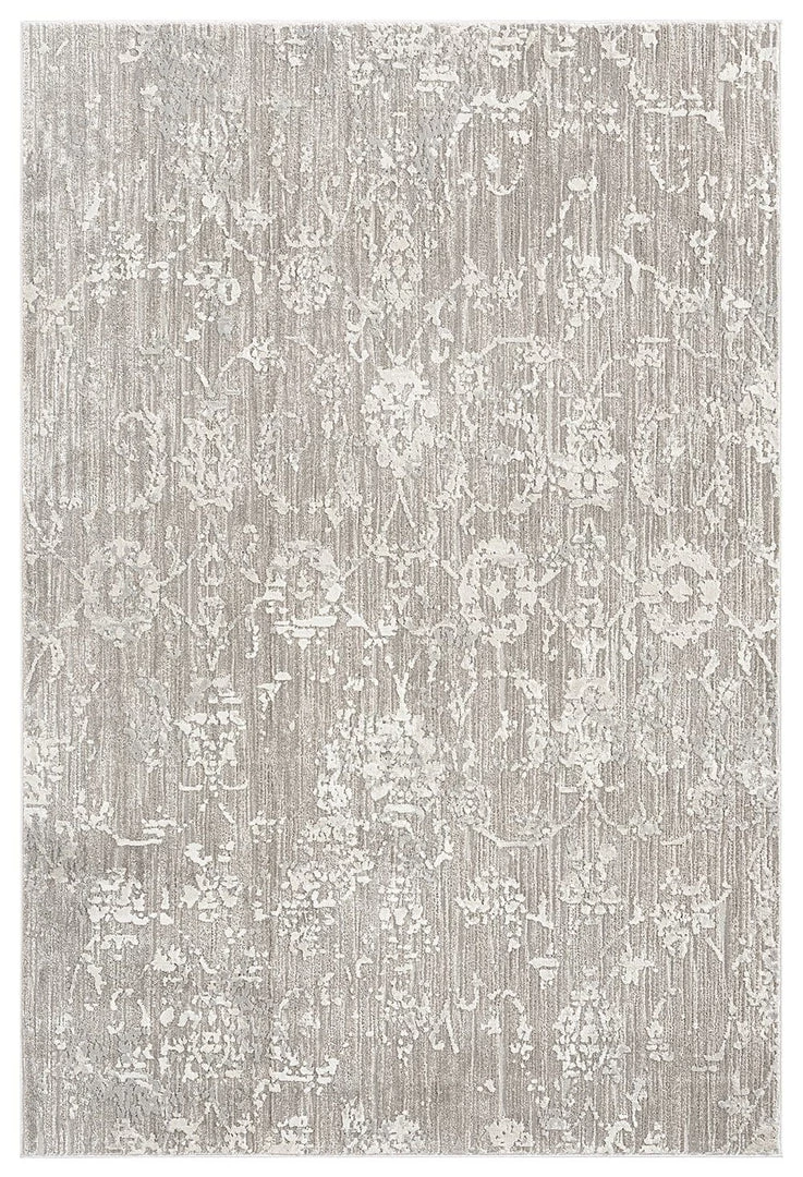 Miss Amara All Rugs Eliana Grey Ivory And Cream Traditional Floral Rug