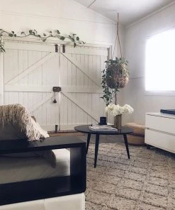 Miss Amara Ella Grey Marble Lattice Wool Rug All Rugs