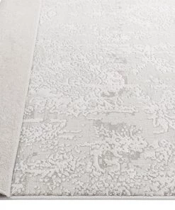 Miss Amara All Rugs Ellery Grey Ivory Distressed Floral Rug