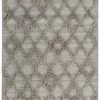 Miss Amara All Rugs Ellika Diamond Pattern Natural Grey Wool Rug