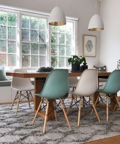 Miss Amara All Rugs Ellika Diamond Pattern Natural Grey Wool Rug