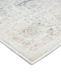 Miss Amara Elouise Cream And Grey Multi-Colour Traditional Floral Runner Rug All Rugs