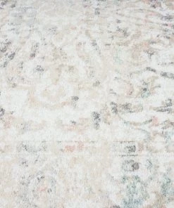 Miss Amara Elouise Cream And Grey Multi-Colour Traditional Floral Runner Rug All Rugs