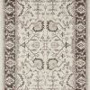Miss Amara All Rugs Elsa Cream And Brown Traditional Bordered Floral Rug