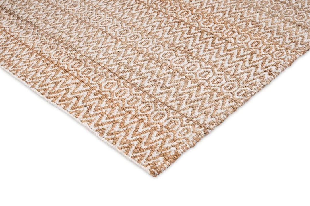 Miss Amara All Rugs Emelia Natural Ivory Tribal Jute Rug