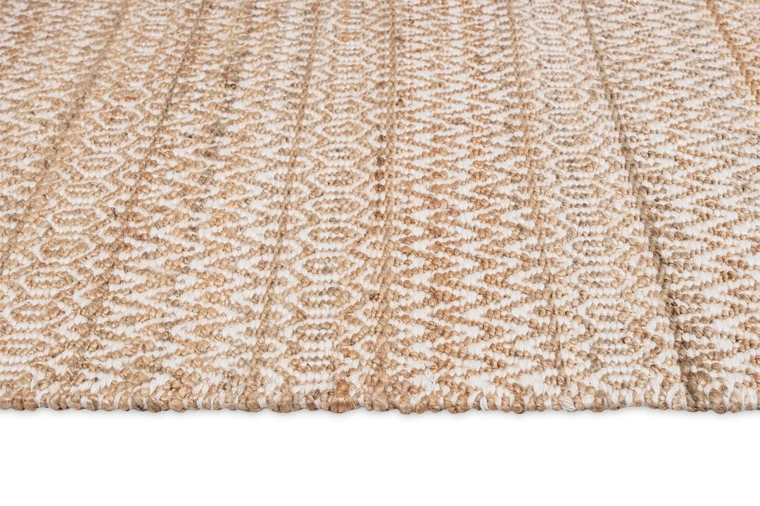 Miss Amara All Rugs Emelia Natural Ivory Tribal Jute Rug