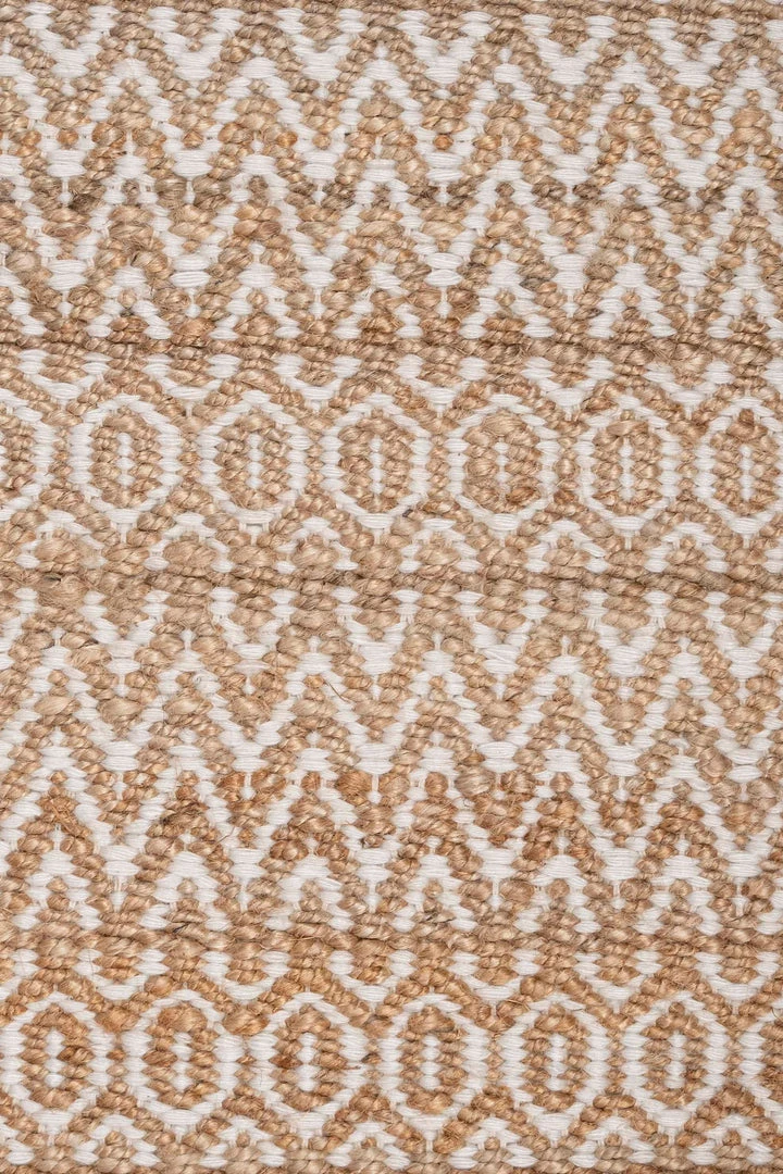 Miss Amara All Rugs Emelia Natural Ivory Tribal Jute Rug