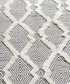 Miss Amara All Rugs Emelie Monochrome Diamond Tufted Rug