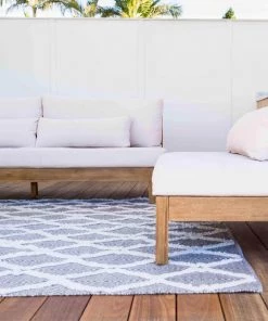 Miss Amara All Rugs Emelie Monochrome Diamond Tufted Rug