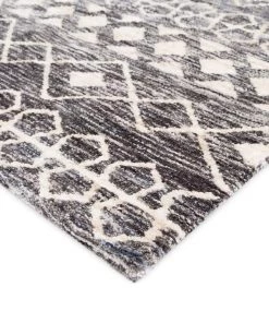 Miss Amara All Rugs Emery Charcoal And Ivory Tribal Rug