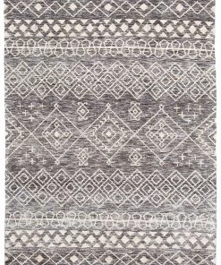 Miss Amara All Rugs Emery Charcoal And Ivory Tribal Rug
