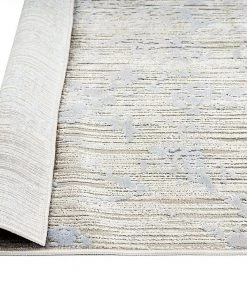 Miss Amara All Rugs Emmie Grey Ivory And Blue Traditional Floral Rug