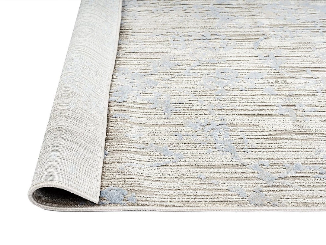 Miss Amara All Rugs Emmie Grey Ivory And Blue Traditional Floral Rug