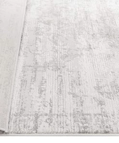 Miss Amara Eshe Grey And Ivory Distressed Floral Rug