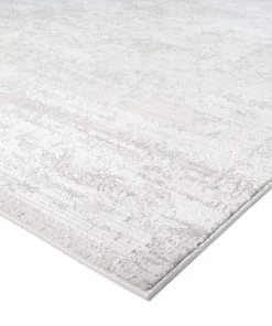 Miss Amara Eshe Grey And Ivory Distressed Floral Rug