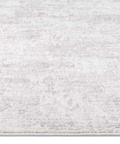 Miss Amara Eshe Grey And Ivory Distressed Floral Rug