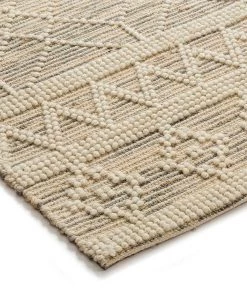 Miss Amara Esme Grey Tribal Pattern Wool And Hemp Flatweave Rug All Rugs