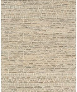 Miss Amara Esme Grey Tribal Pattern Wool And Hemp Flatweave Rug All Rugs