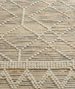 Miss Amara Esme Grey Tribal Pattern Wool And Hemp Flatweave Rug All Rugs