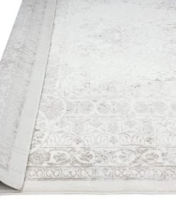 Miss Amara Esmeray Ivory And Grey Traditional Distressed Rug