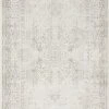 Miss Amara Esmeray Ivory And Grey Traditional Distressed Rug