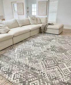 Miss Amara Estrella Brown And Ivory Transitional Tribal Rug