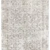 Miss Amara All Rugs Evangeline Stone Grey Distressed Floral Design Rug