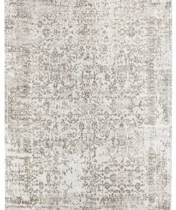 Miss Amara All Rugs Evangeline Stone Grey Distressed Floral Design Rug