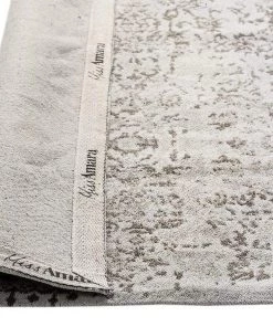 Miss Amara All Rugs Evangeline Stone Grey Distressed Floral Design Rug