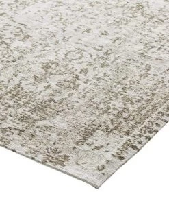 Miss Amara All Rugs Evangeline Stone Grey Distressed Floral Design Rug