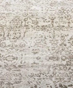 Miss Amara All Rugs Evangeline Stone Grey Distressed Floral Design Rug