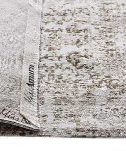 Miss Amara Evangeline Stone Grey Distressed Floral Design Runner Rug All Rugs