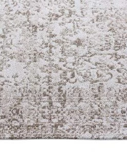 Miss Amara Evangeline Stone Grey Distressed Floral Design Runner Rug All Rugs