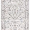 Miss Amara Evelyn Cream Blue And Tan Ornate Rug