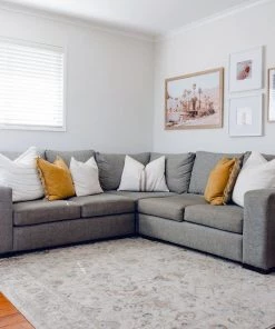 Miss Amara Evelyn Cream Blue And Tan Ornate Rug