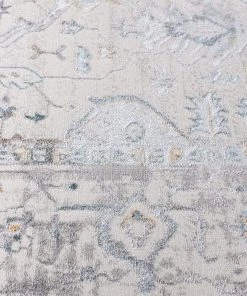 Miss Amara Evelyn Cream Blue And Tan Ornate Rug