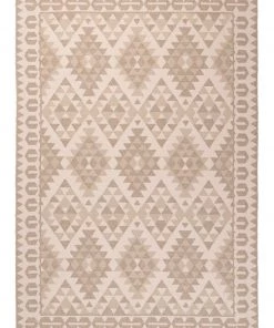 Miss Amara Ezra Beige Patterned Indoor Outdoor Rug All Rugs
