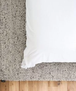 Miss Amara Farrah Marble Grey Braided Wool Rug