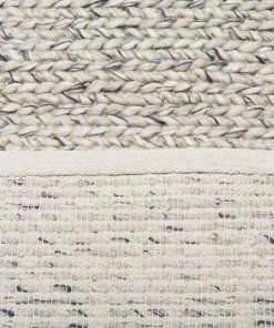 Miss Amara Farrah Marble Grey Braided Wool Rug