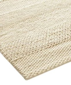Miss Amara All Rugs Fleur Ivory Braided And Looped Rug