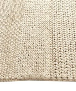 Miss Amara All Rugs Fleur Ivory Braided And Looped Rug
