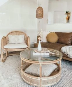 Miss Amara All Rugs Fleur Ivory Braided And Looped Rug